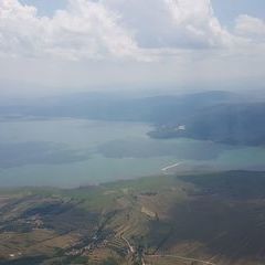 Flugwegposition um 11:46:48: Aufgenommen in der Nähe von Livno, Bosnien und Herzegowina in 1999 Meter